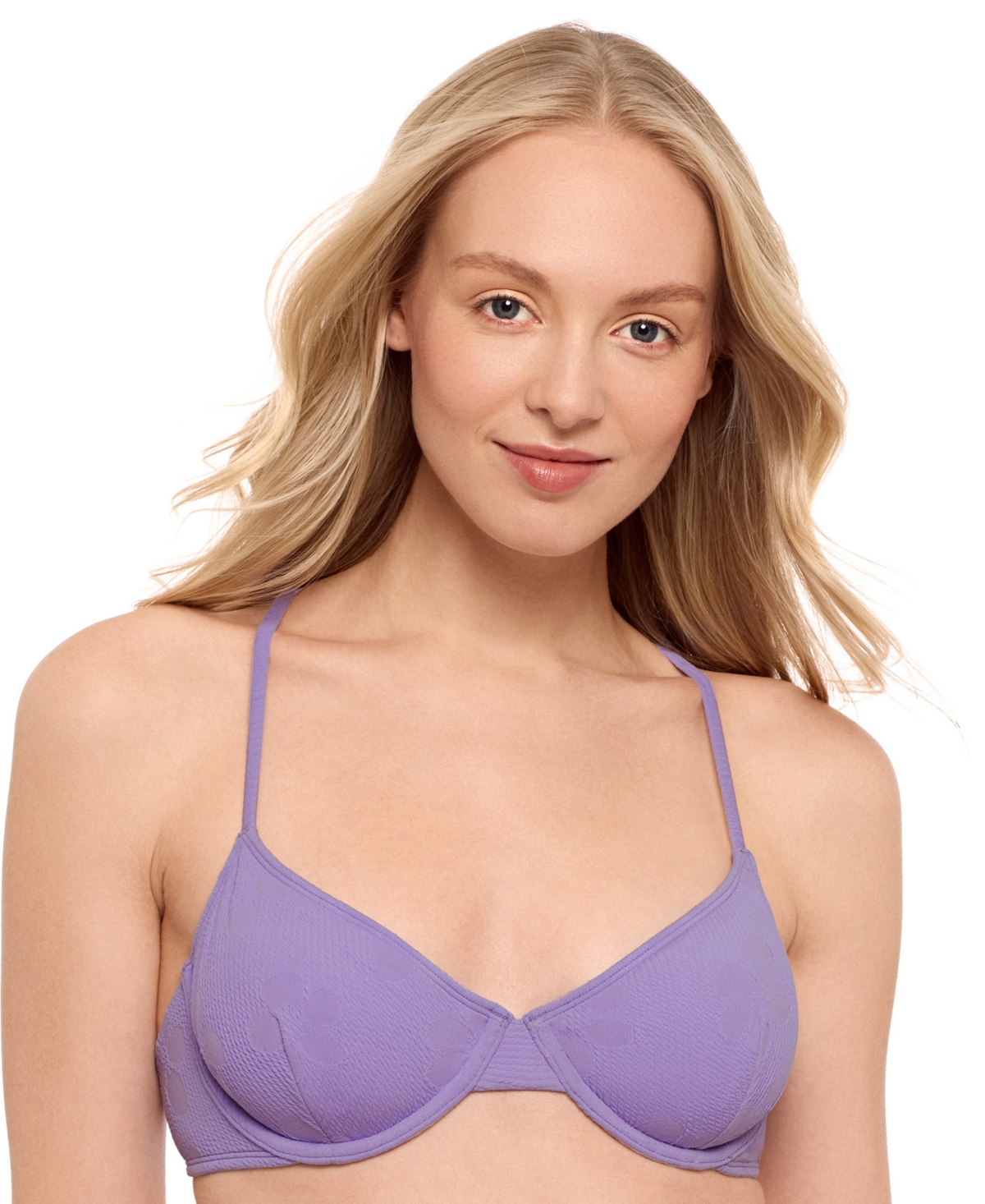 Juniors' X-Back Underwire Bikini Top, Exclusively at Macy's - Pink