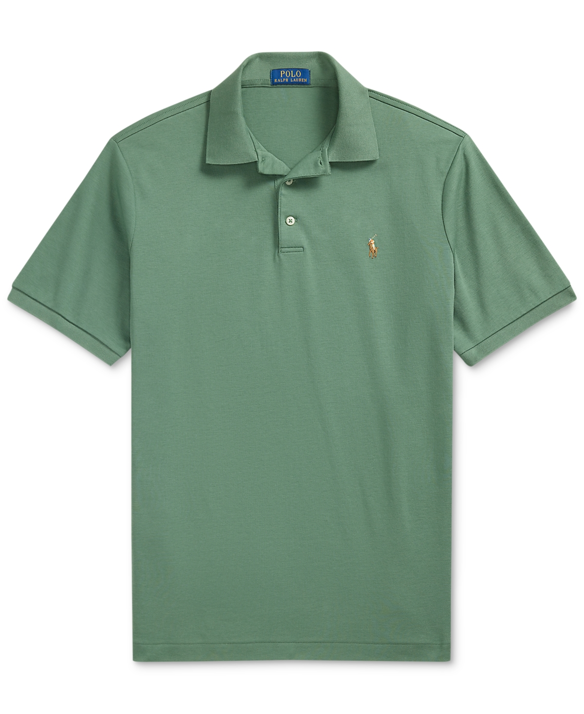 Polo Ralph Lauren Custom Slim Fit Mesh Polo Shirt In Green