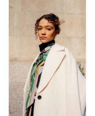 Double Sided Wool Silk Scarf Of Imagination