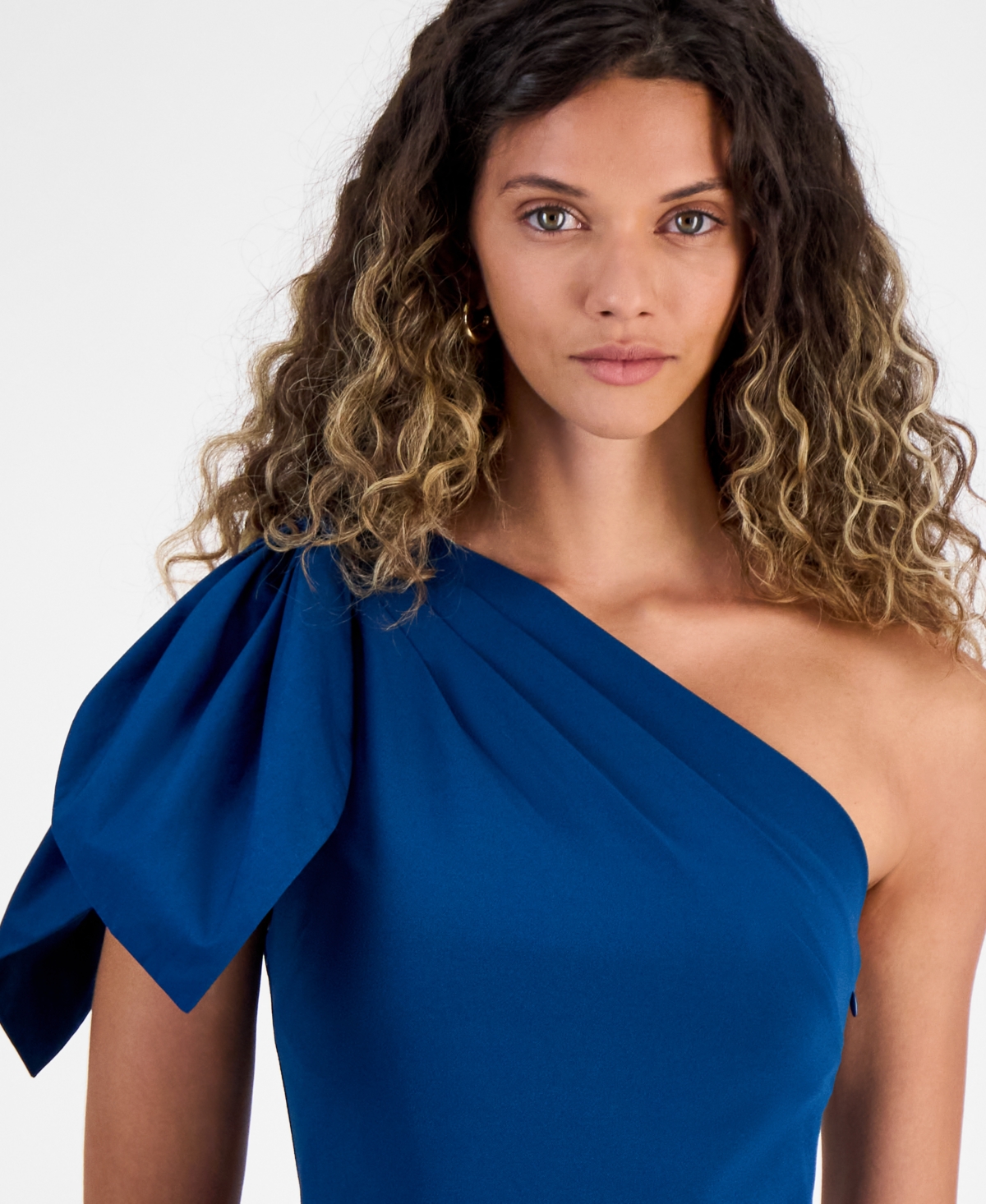 Rachel Rachel Roy Women's Laverne One-shoulder Bow Midi Dress
