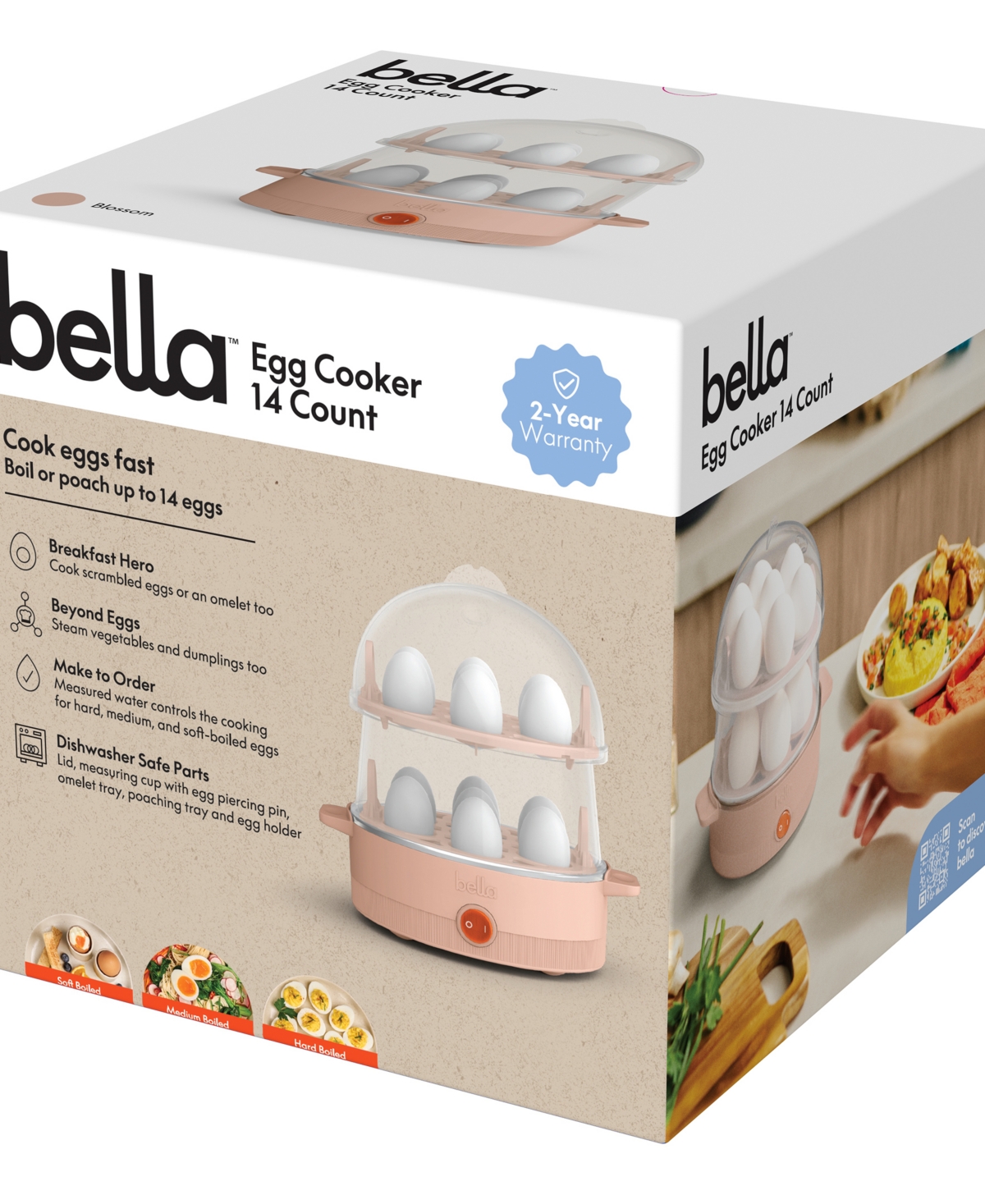 Bella 14-count Egg Cooker 35109 In Blossom