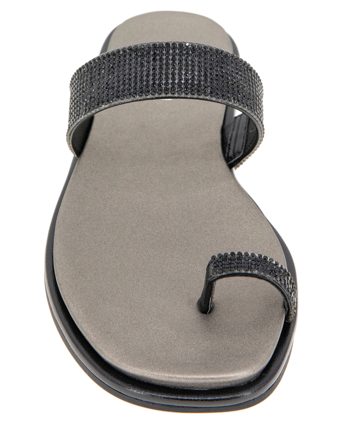 Kenneth Cole Reaction Women's Wilfred Toe Loop Flat Sandals In Black