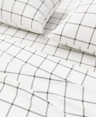 Ultra-Soft Turkish Cotton Plaid Flannel Sheet Set