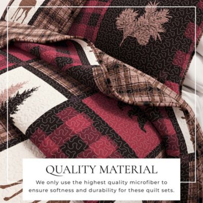 Rustic Lodge All-Season 3 Pc Quilt Set