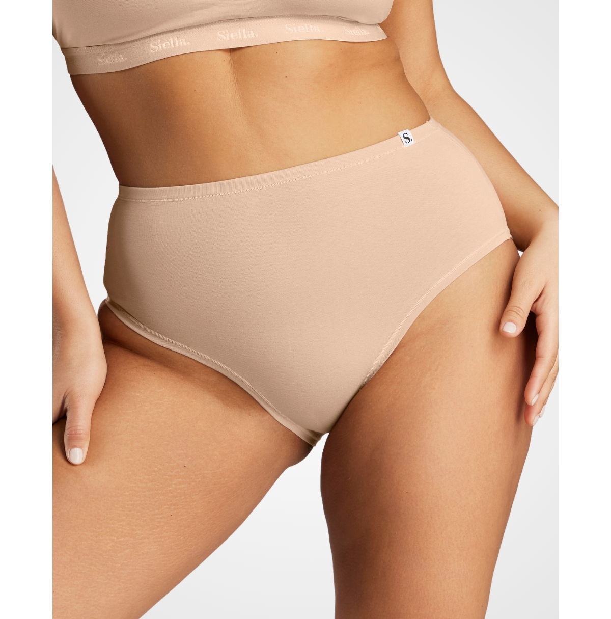 Women's Organic Cotton High Waist Brief - Terracotta