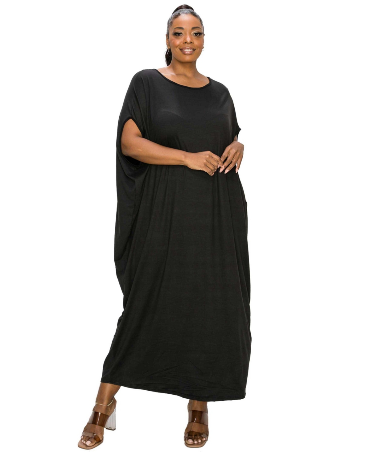 Plus Size Sasha Kaftan Dress - Rust