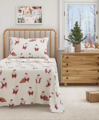Ultra-Soft Turkish Cotton Flannel Christmas Print Sheet Set