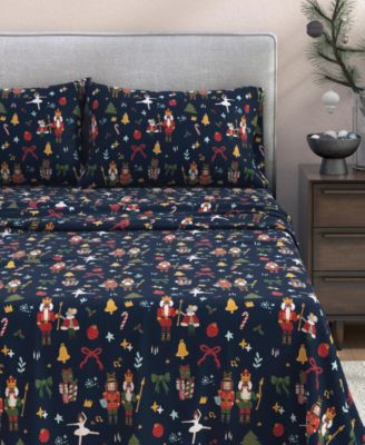 Ultra-Soft Turkish Cotton Flannel Holiday Print Sheet Set