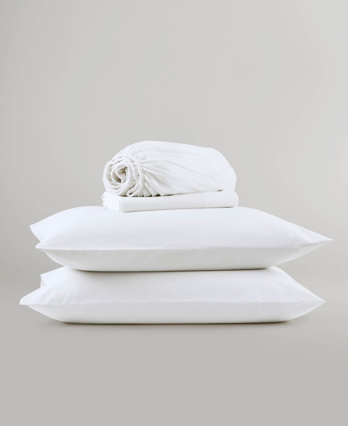 510 Design Super 144 Thread Count Cotton 4 Pc. Sheet Set In White