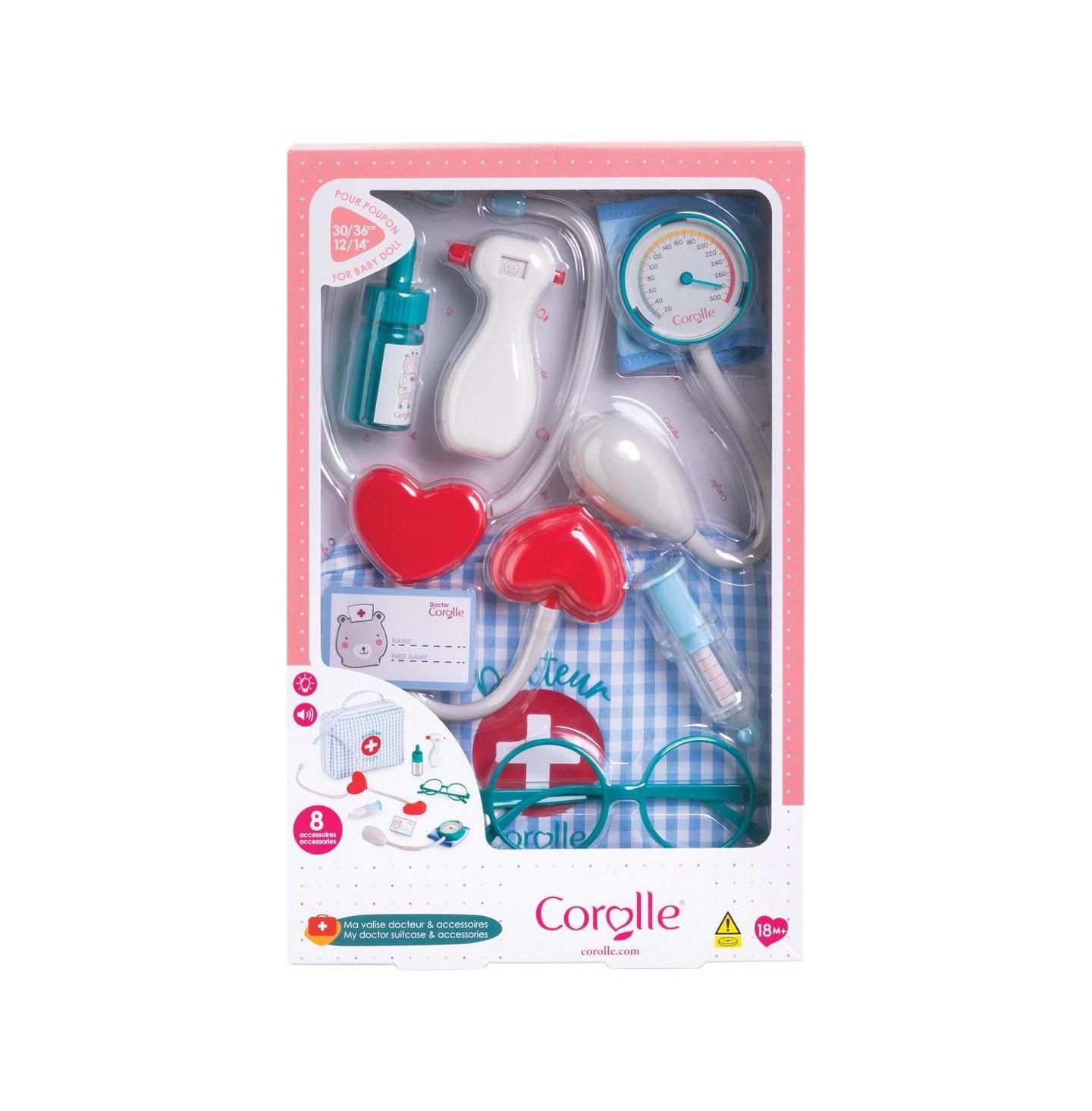 Детские игрушки Corolle My First Doll Doctor 8-Piece Kit, Ages 18 Months+, цвет: Assorted Pre-Pack — фото 7