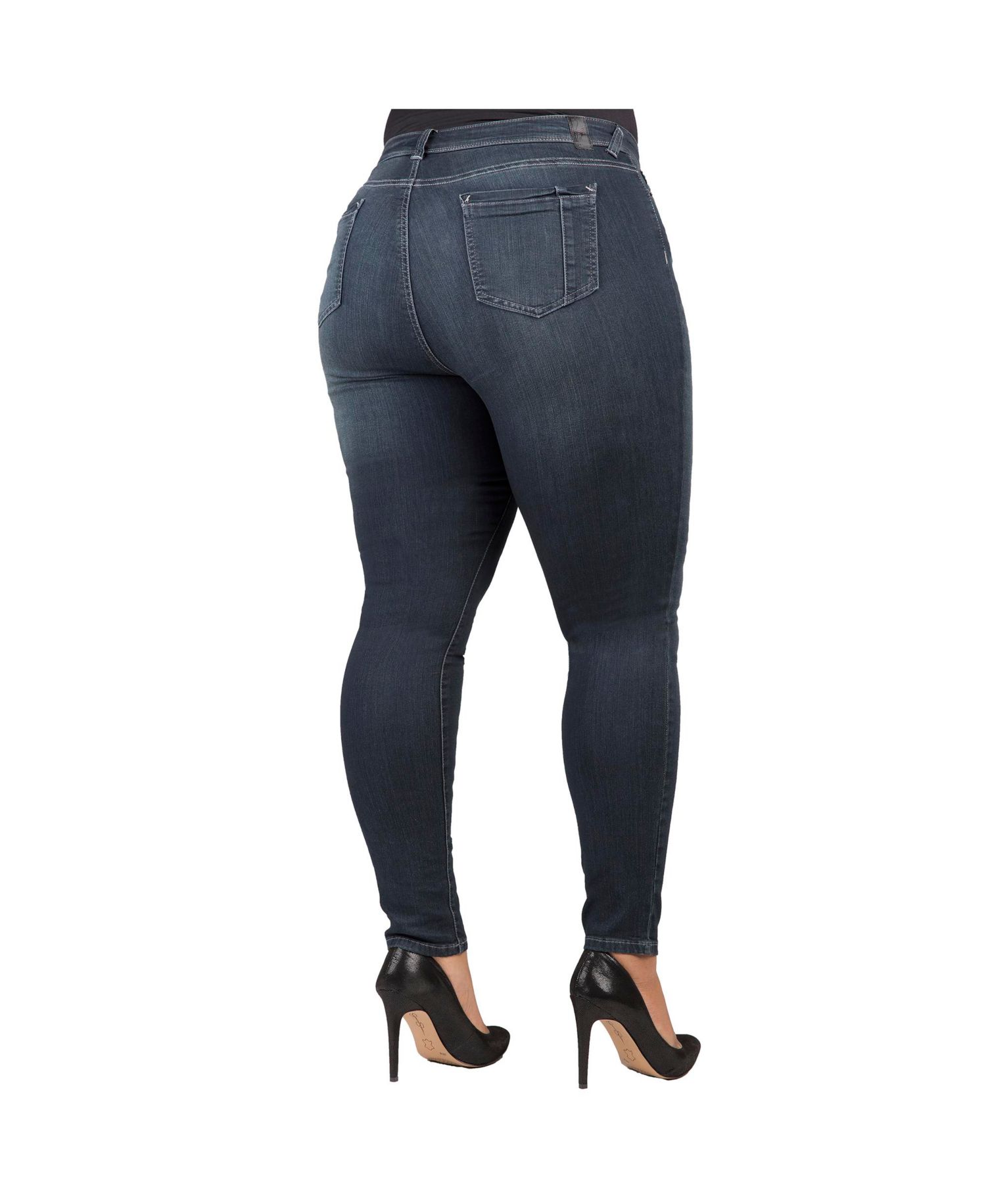 Women's Curvy-Fit Basic 5 Pockets Skinny Jeans Dark 29