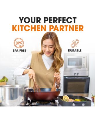 9 Piece Wooden Spatula Set