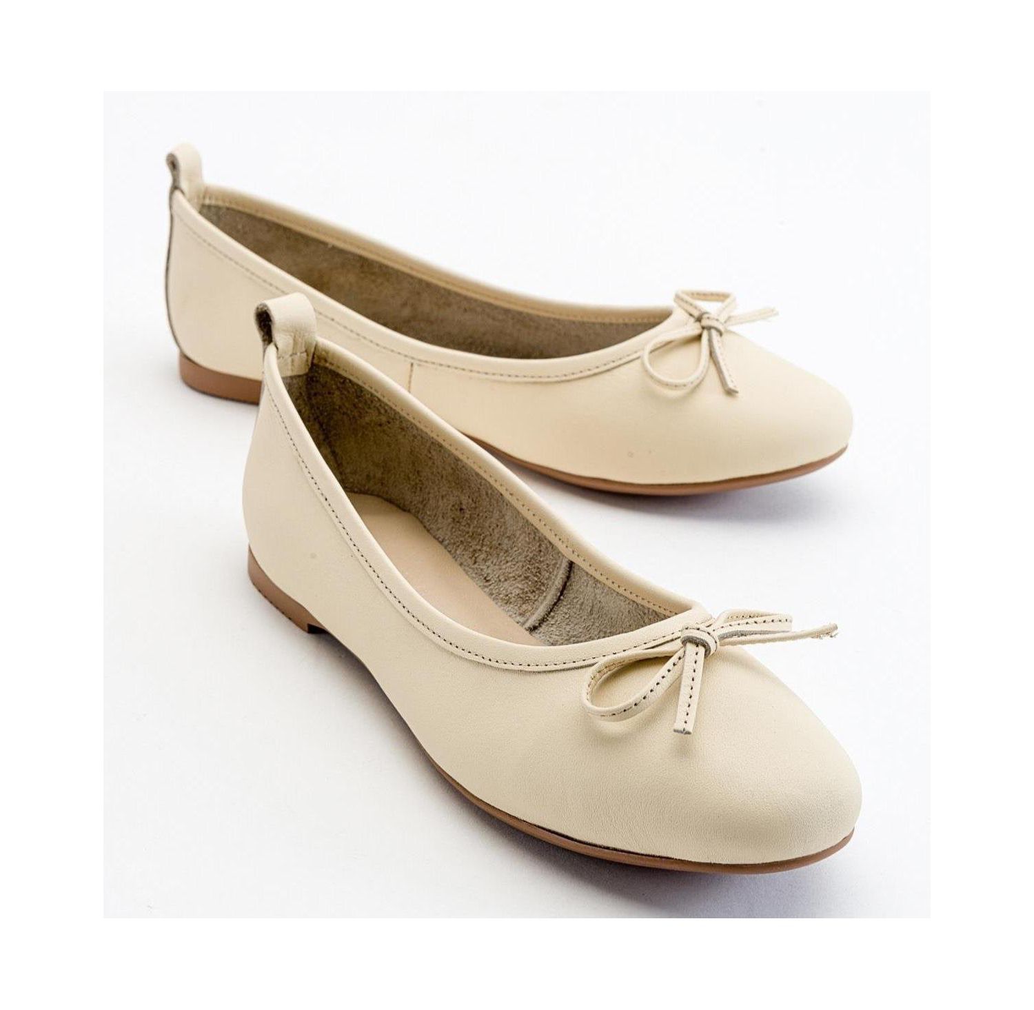 Women's Florence Leather Ballerina Flats