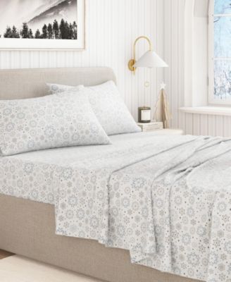 Ultra-Soft Turkish Cotton Flannel Winter Floral Print Sheet