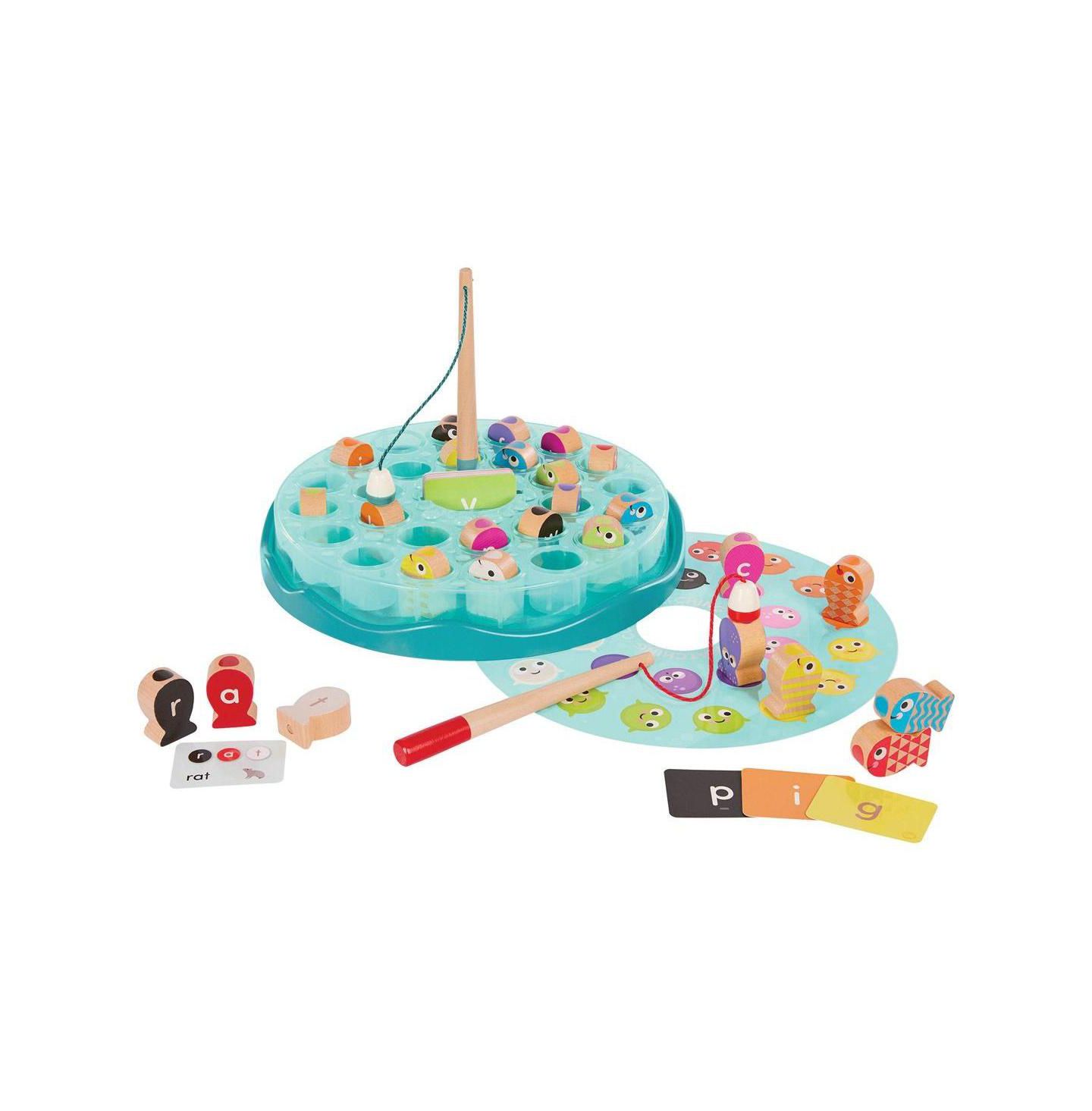 Детские игрушки Battat Magnetic Alphabet Fishing Game, цвет: Пастельный синий — фото 1