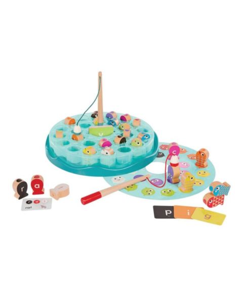 Детские игрушки Battat Magnetic Alphabet Fishing Game, цвет: Пастельный синий