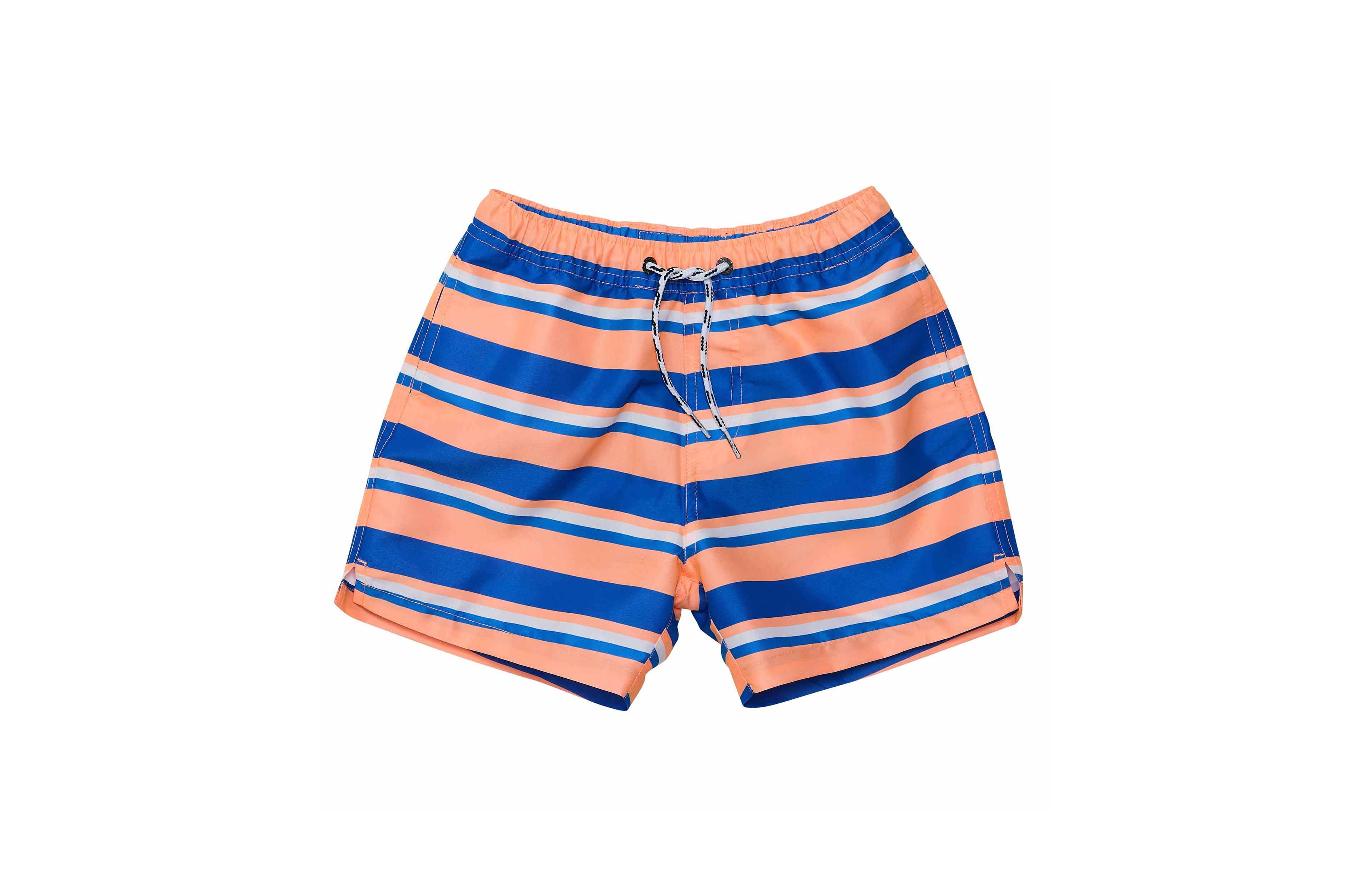 Snapper Rock Little Boys Tropicana Stripe Sustainable Swim Short