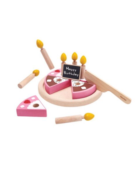 Детский игровой набор PlanToys Birthday Two-Sided Cake 11-Piece Playset, Ages 2+