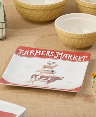 Vintage Farm Square Platter