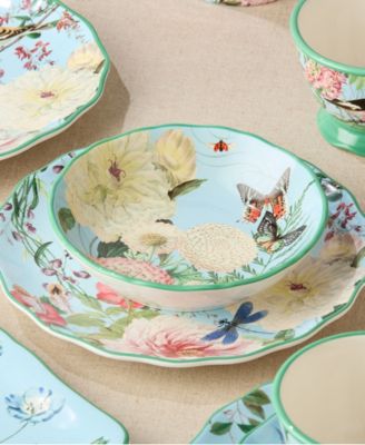 Flora Soup Bowls, Set of 4, Service for 4