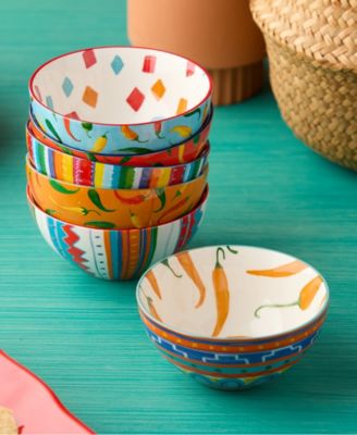 Caliente All-Purpose Bowls, Set of 6, Service for 6