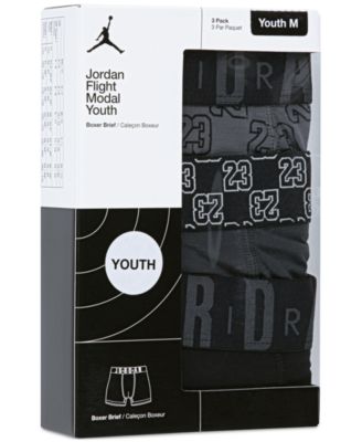 Boys 8-20 3-Pack 23 Monogram Boxer Briefs