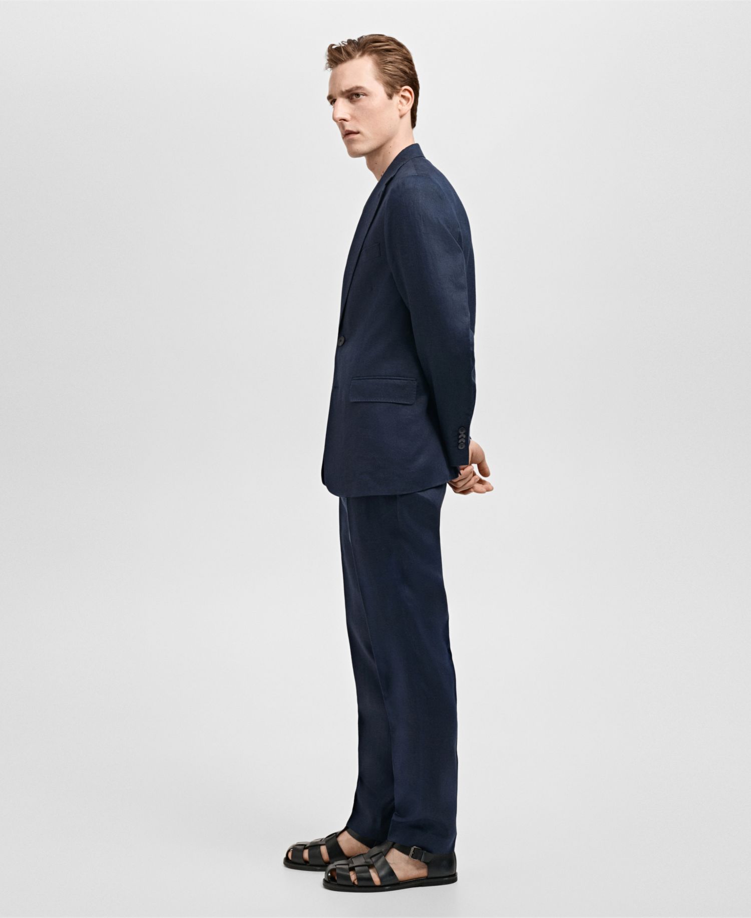 Men's Slim-Fit Tailored Trousers