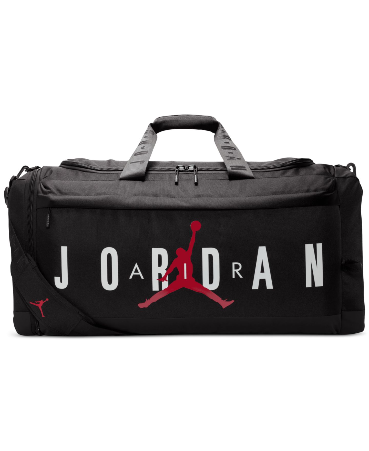 Мужская сумка Jordan Large Logo Duffel, цвет: Чёрный / Красный — фото 1