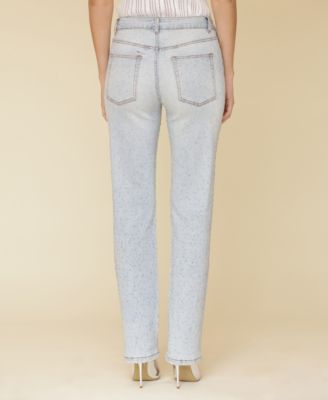 NAME IT Nlftunizza DNM LW Straight Pant Noos - Jeans Fille Confortable Et Tendance