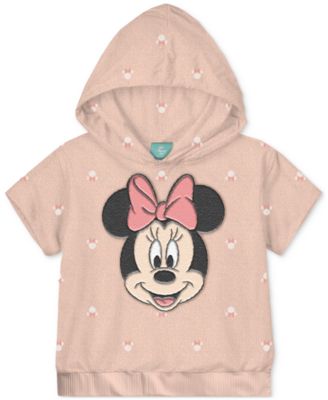 Baby Girls Minnie Mouse Terry Hoodie & Shorts, 2 Piece Set
