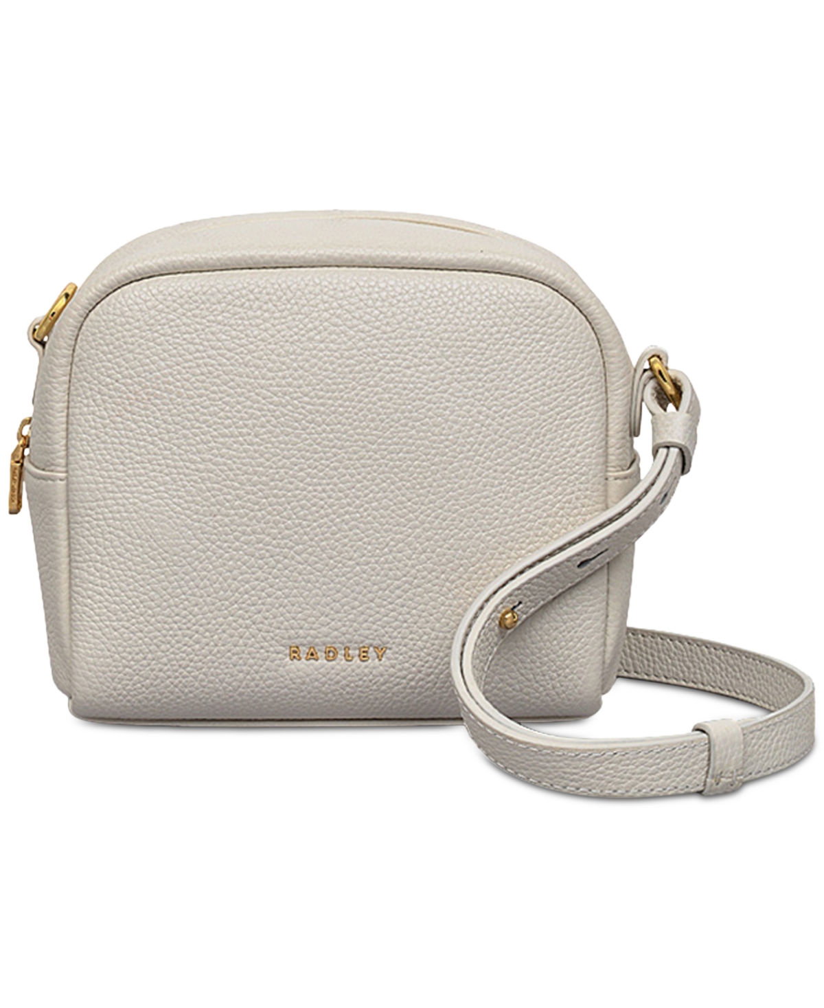 Radley London The Daily Mini Leather Zip Around Crossbody Bag In Chalk