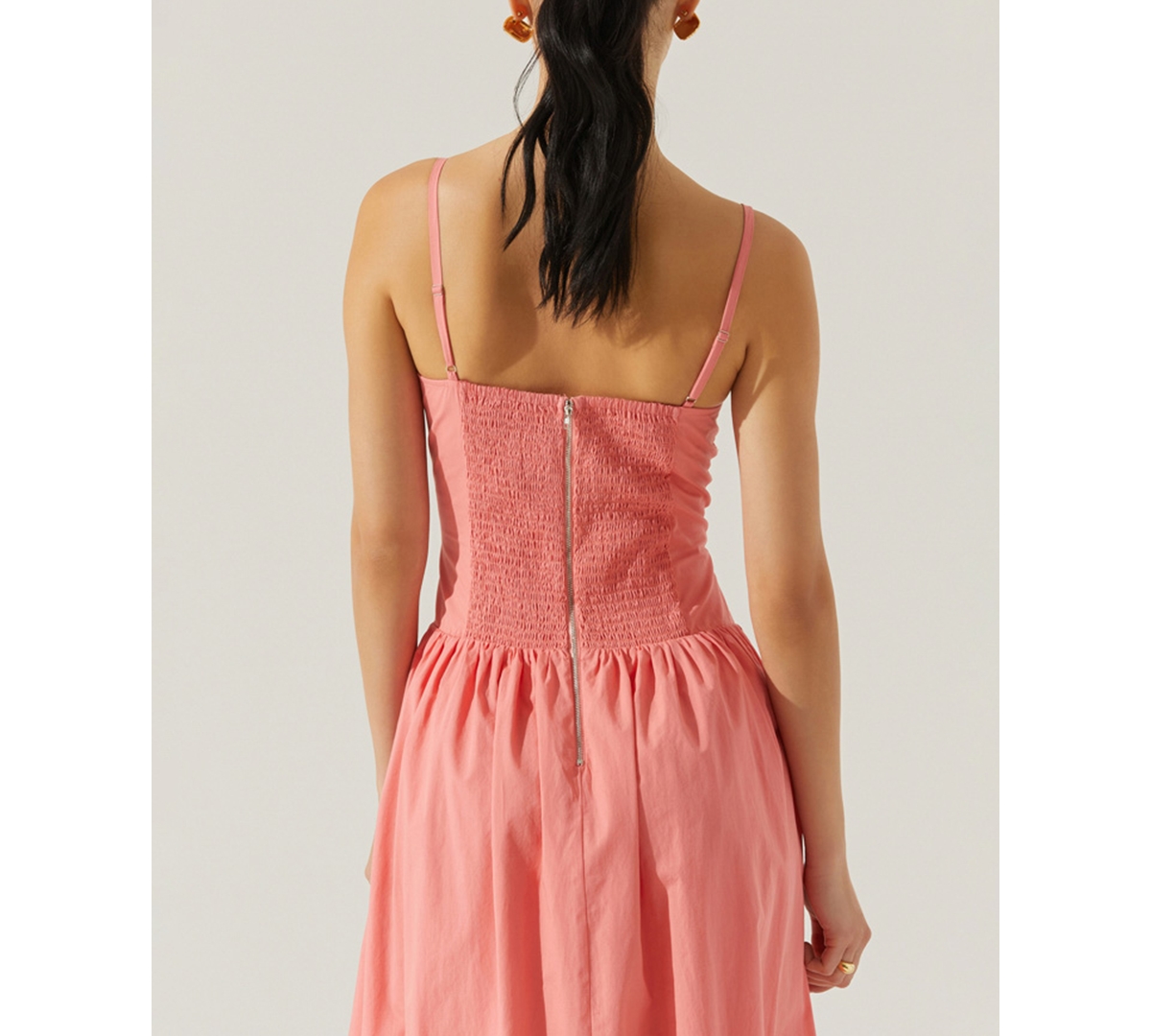 Astr Nathalia Dress In Coral
