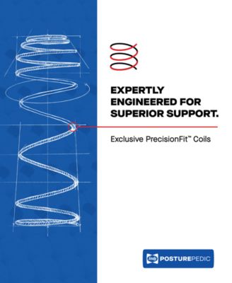 Posturepedic Elite Brenham II 15" Medium Tight Top Mattress Set - Split Queen