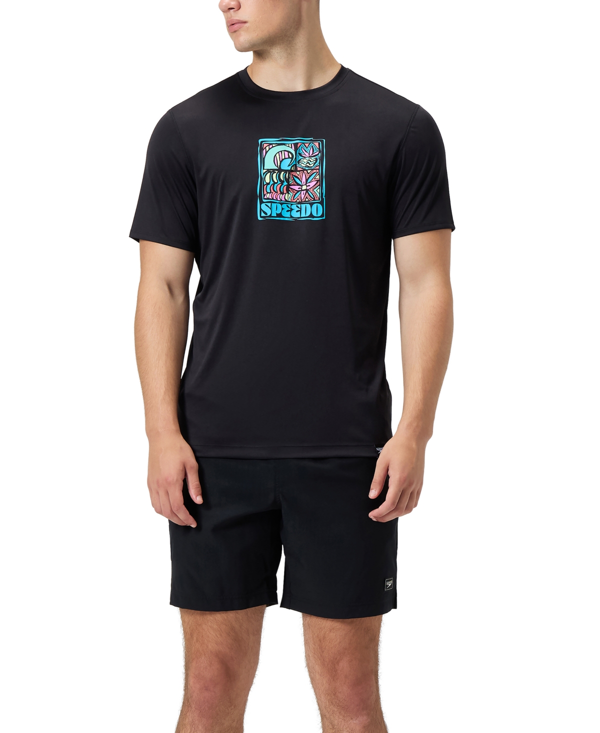 Men's Short Sleeve Performance Graphic T-Shirt - Anthracite