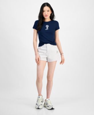 Madden Girl - Juniors' High Rise Utility Shorts