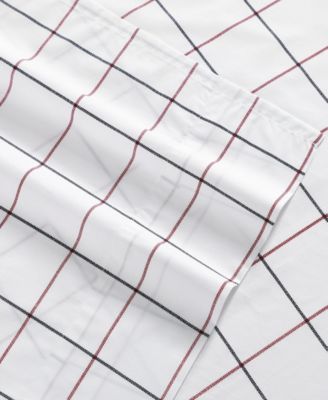Printed 200-Thread Count Cotton Percale 3-Pc. Sheet Set, Twin