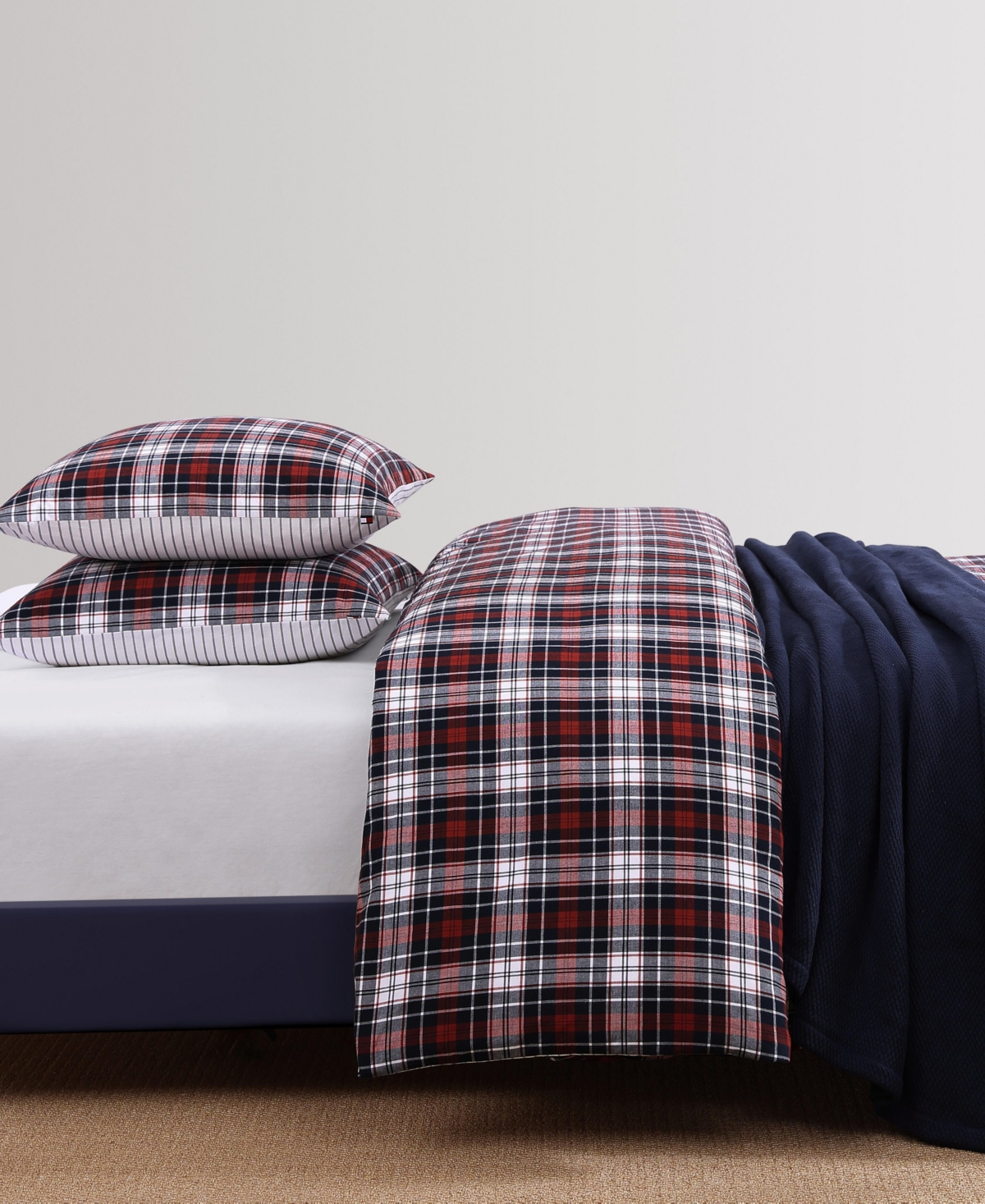 Tommy Hilfiger Essential Tartan Cotton -Pc. Duvet Cover Set