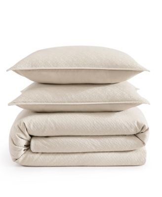 Monogram Matelasse 3-Pc. Comforter Set, Full/Queen