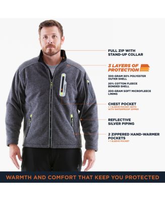 Men's Extreme Sweater Jacket - 10°F Comfort, Insulated, Windproof, Water-Repellent, Durable Workwear for Extreme Cold Weather