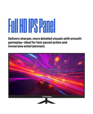 27 Inch Flat Gaming Monitor, 180Hz, 1ms, AMD FreeSync Support, Low Motion Blur, 1080p Full HD IPS Display, for Office, PC & Console Games with Built in Speakers, 1x DisplayPort, 2X HDMI