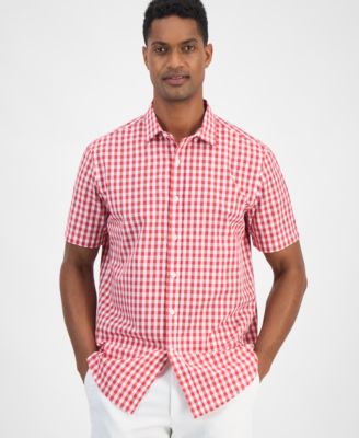 Club Room - Men's Woven Gingham Shirt