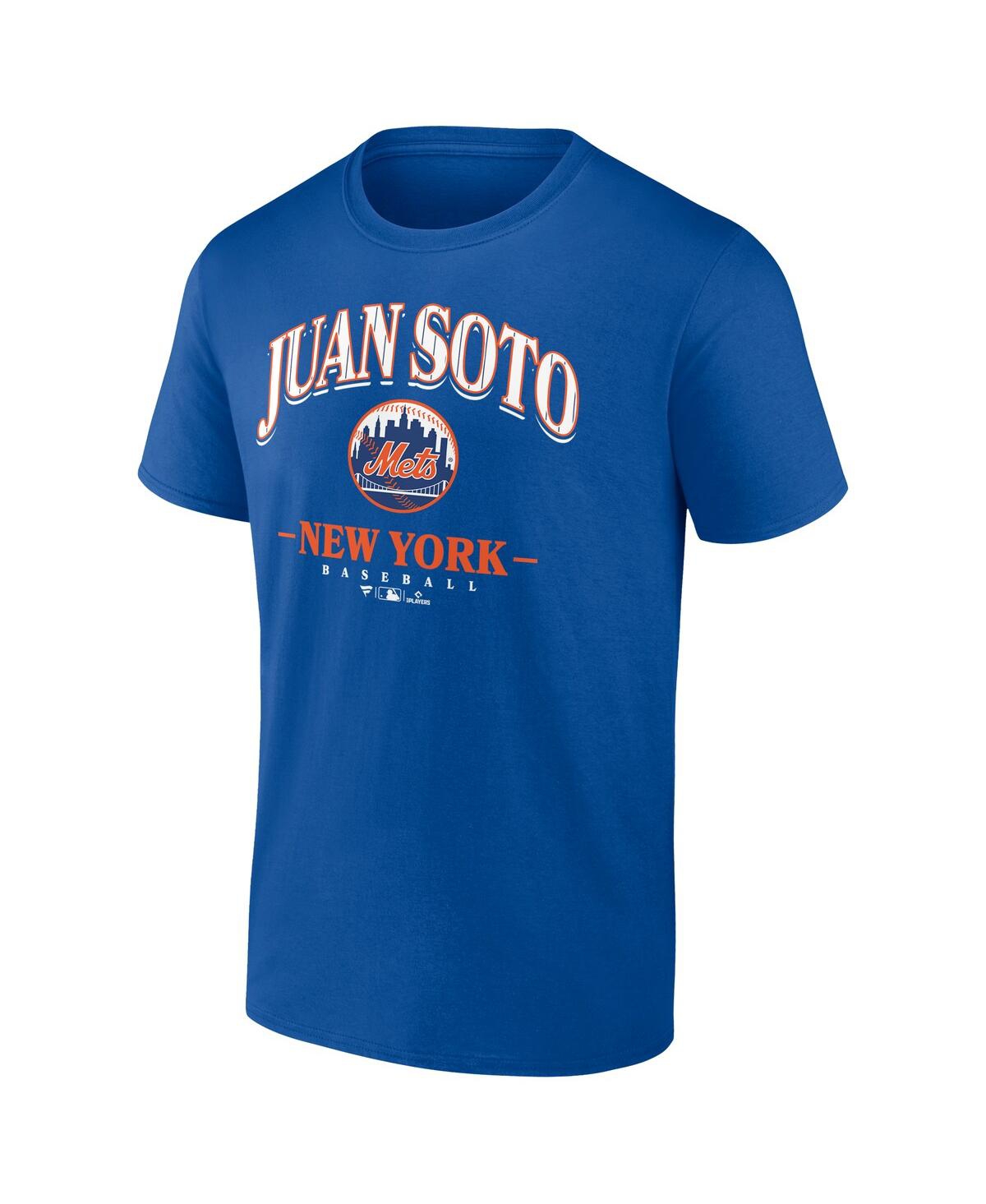 Fanatics Men's Juan Soto Royal New York Mets Arched Wordmark T-shirt In Royal