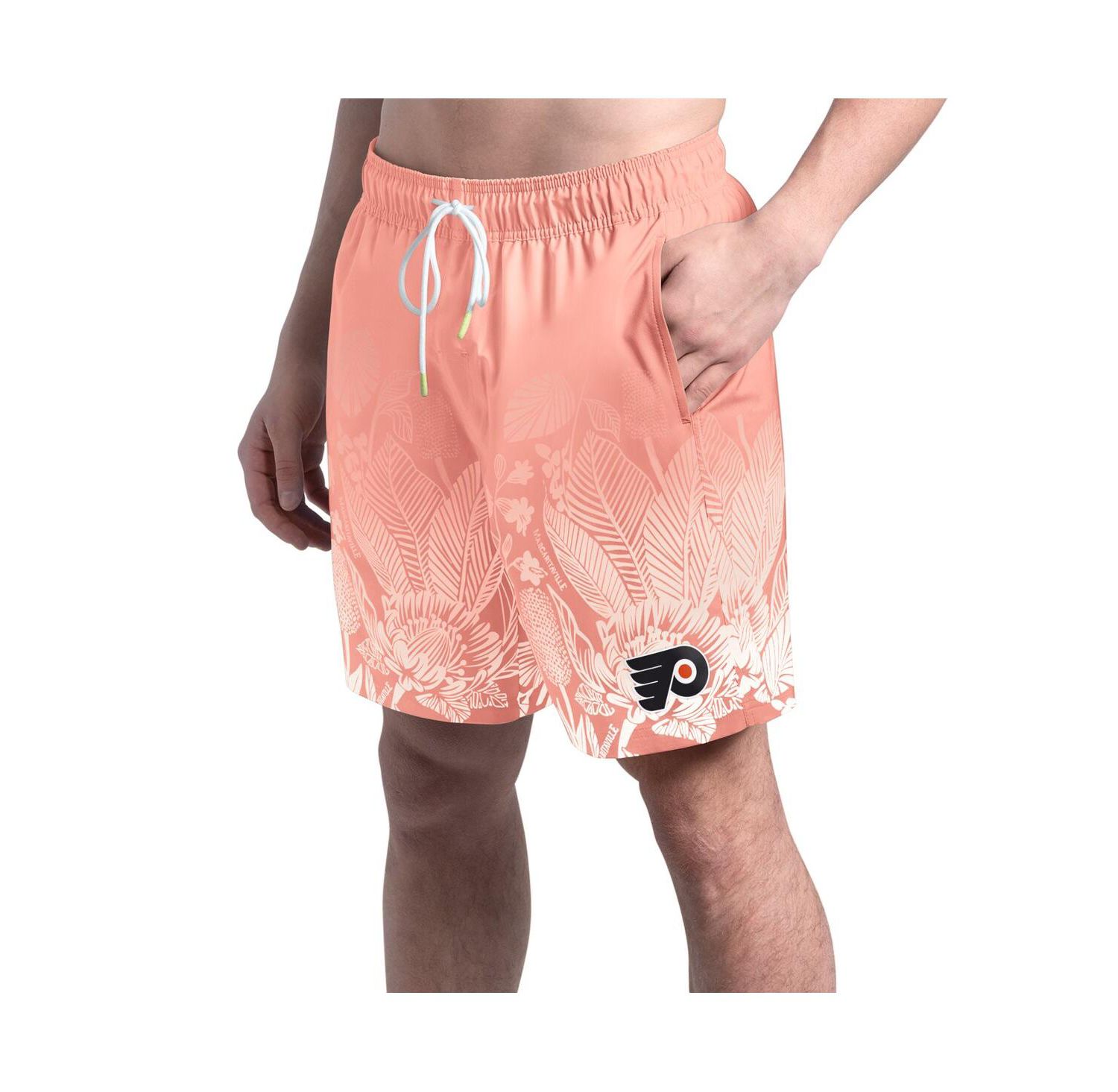 Men's Pink Philadelphia Flyers Lagoon Fiesta Swim Shorts