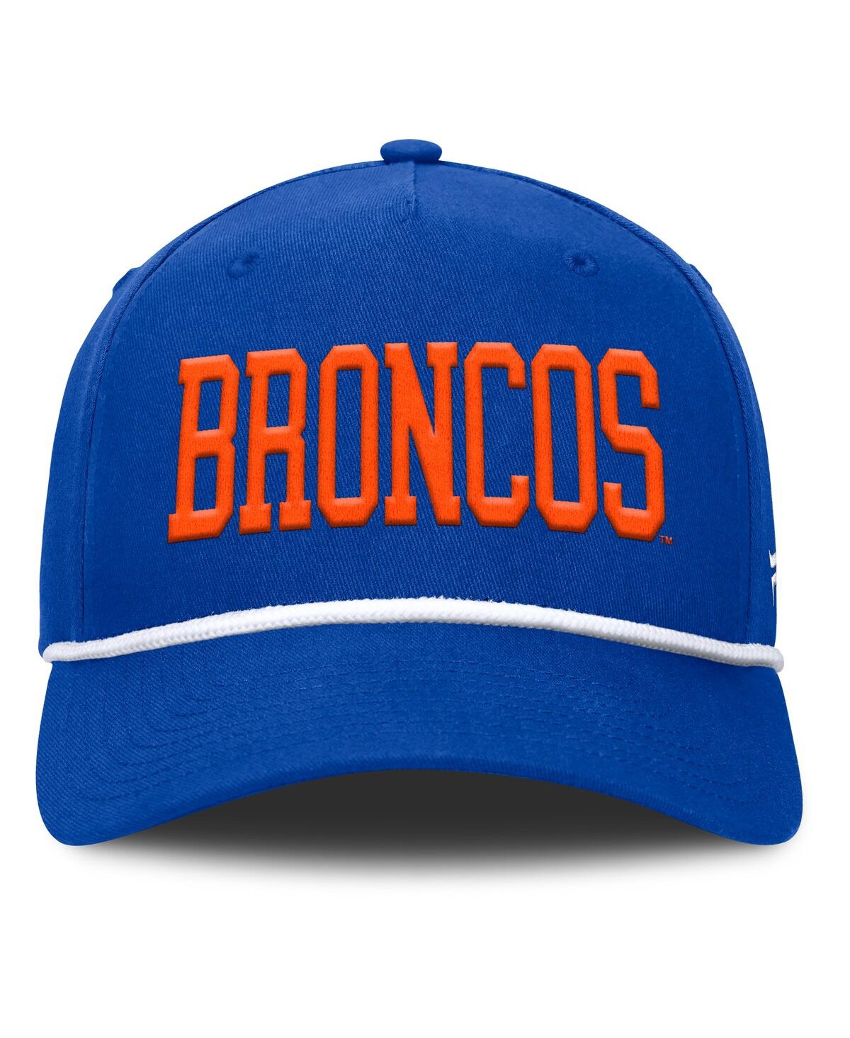 FANATICS MEN'S ROYAL BOISE STATE BRONCOS FOUL BALL ROPE ADJUSTABLE HAT 