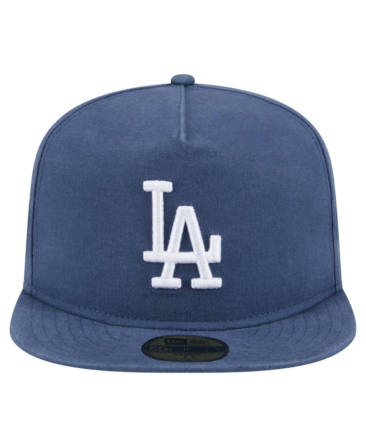NEW ERA MEN'S BLUE LOS ANGELES DODGERS CHAMPIONSHIP SIDE FLAG A-FRAME 59FIFTY FITTED HAT 