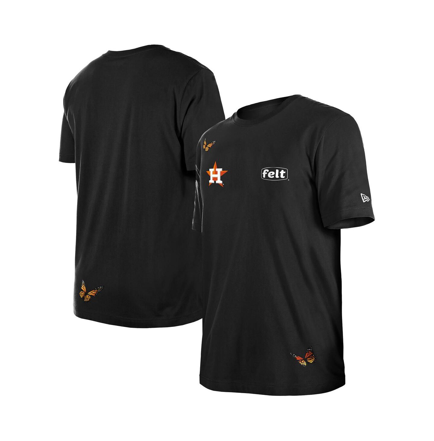 Мужская футболка New Era x Felt Black Houston Astros — фото 1