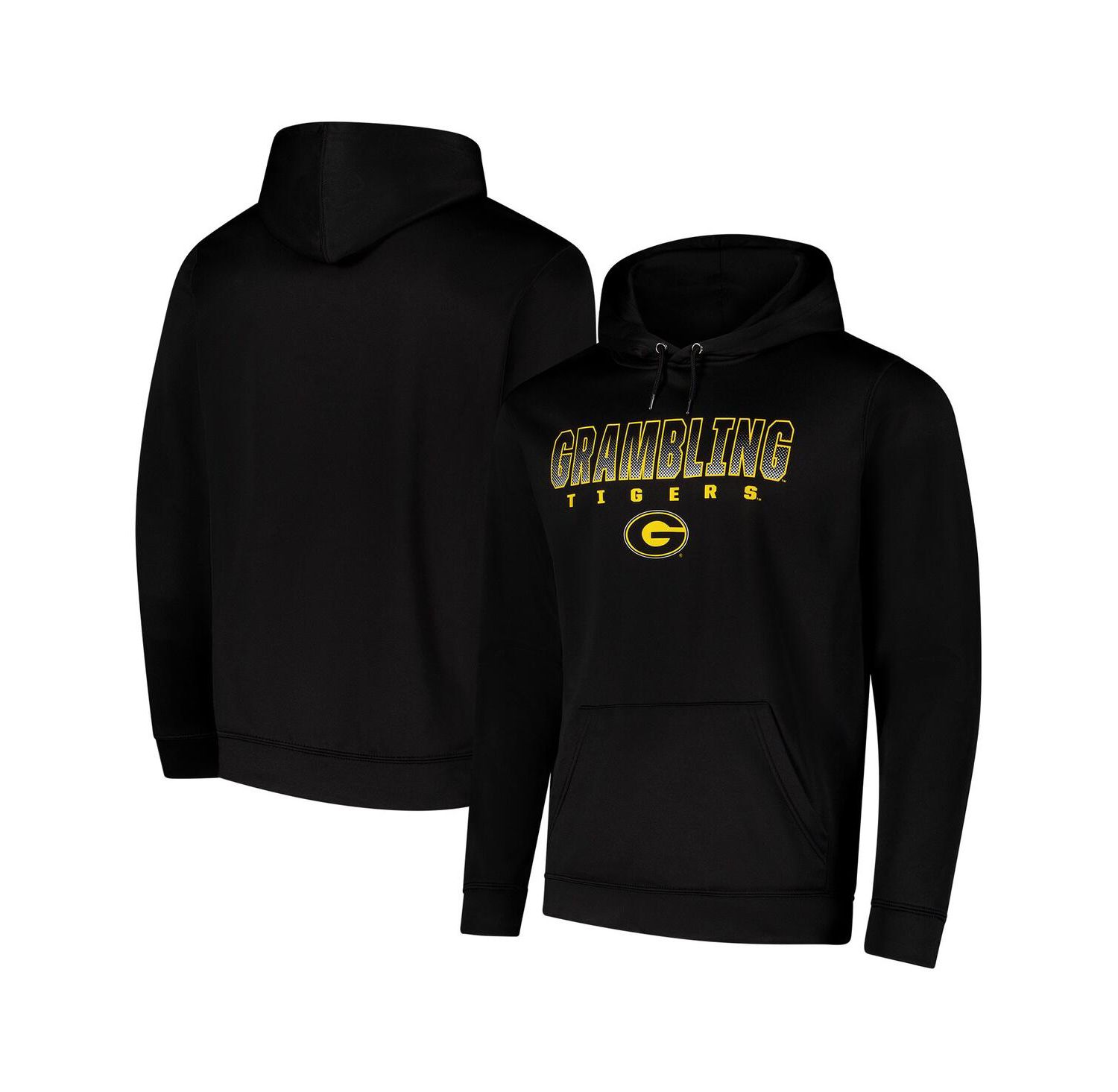 Men's Black Grambling Tigers Blackout 3.0 Pullover Hoodie