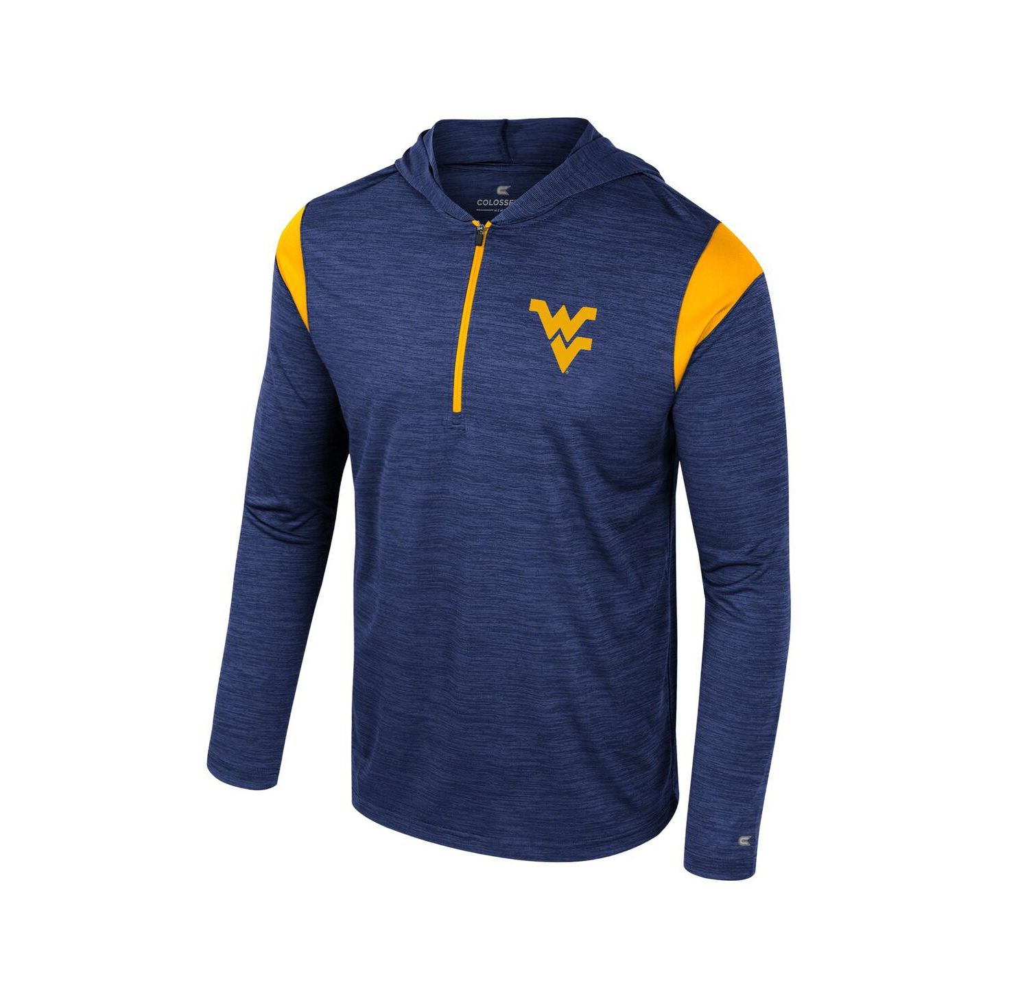 Men's Navy West Virginia Mountaineers Dozer Half-Zip Windshirt