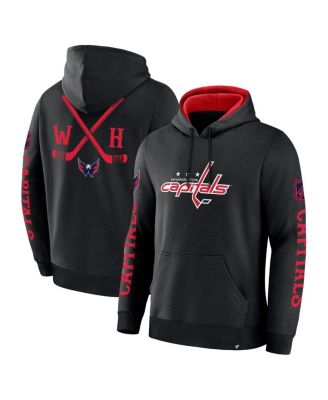 Fanatics - Men's  Black Washington Capitals Big City Legacy Fleece Pullover Hoodie