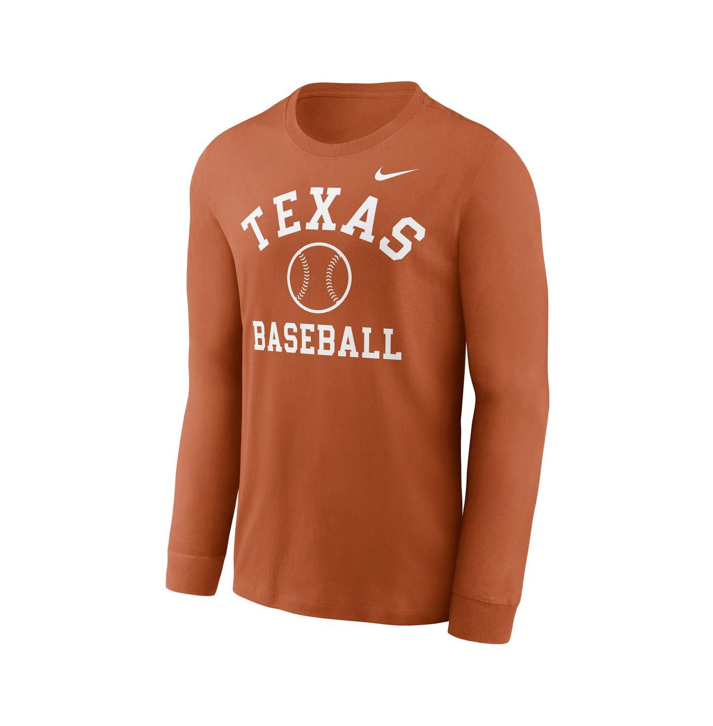 Мужская футболка Nike Texas Orange Texas Longhorns Essential Baseball Arch Long Sleeve — фото 3